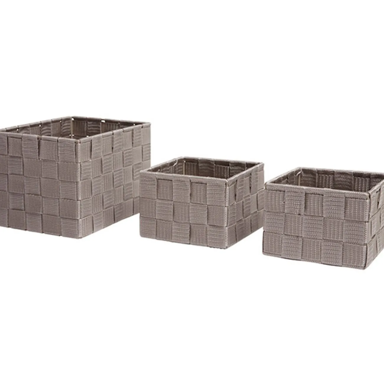 Gifi Rangement|Panière déco taupe X3