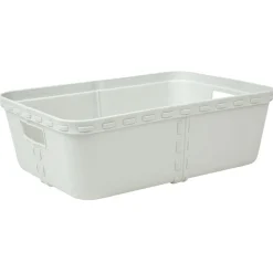 Gifi Rangement|Panière de rangement blanche 3 L