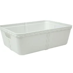 Gifi Rangement|Panière de rangement blanche 5 L