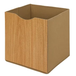 Gifi Rangement|Panière de rangement Box Cube effet bois