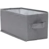 Gifi Rangement|Panière de rangement Box Cube gris 29x15xH15cm