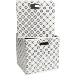 Gifi Rangement|Panière de rangement carré Box Cube x2