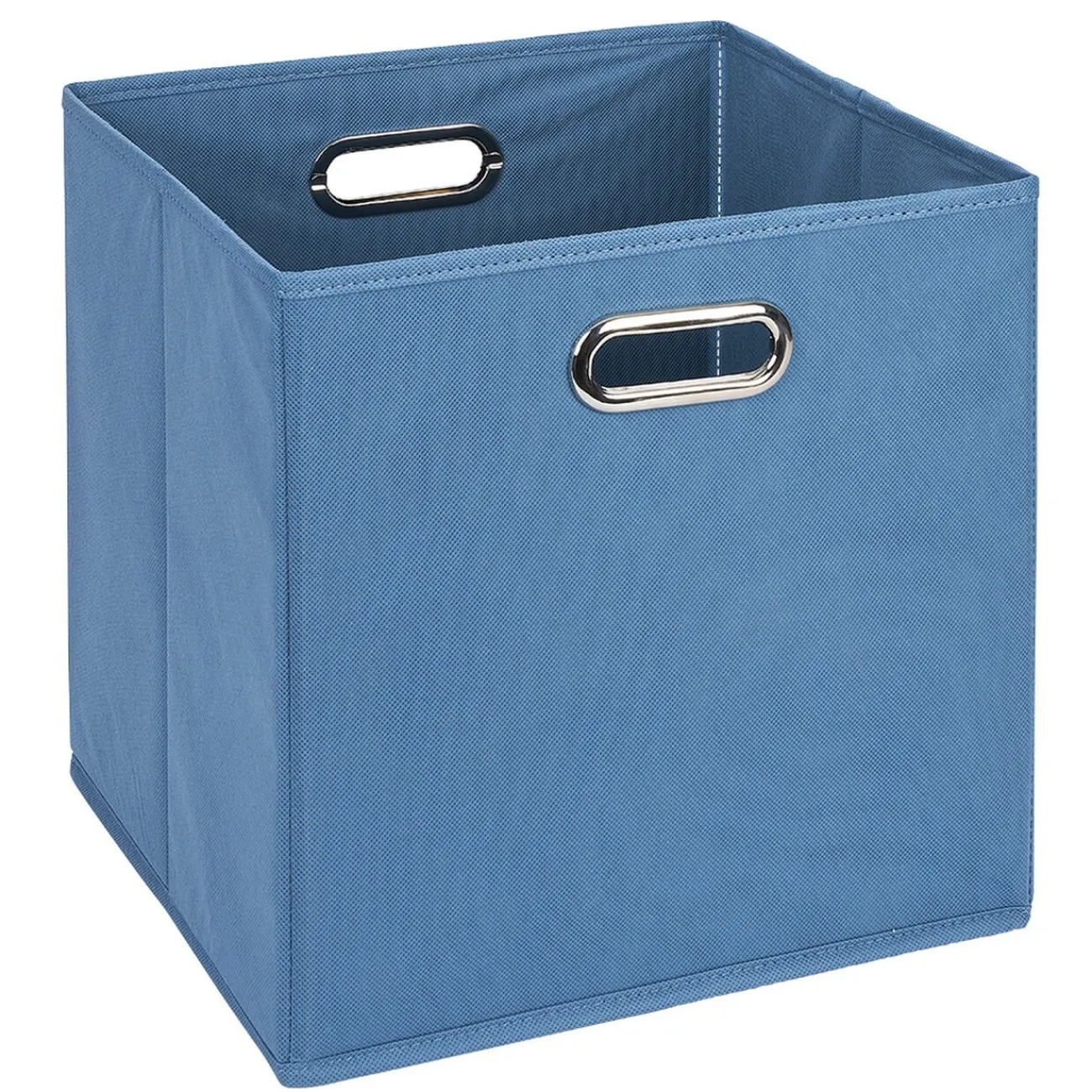 Gifi Rangement|Panière de rangement carrée poignée métallique x2