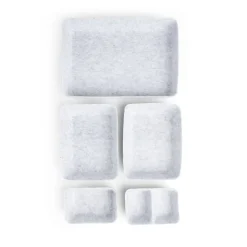 Gifi Rangement|Panière de rangement en feutrine lot de 5 tailles