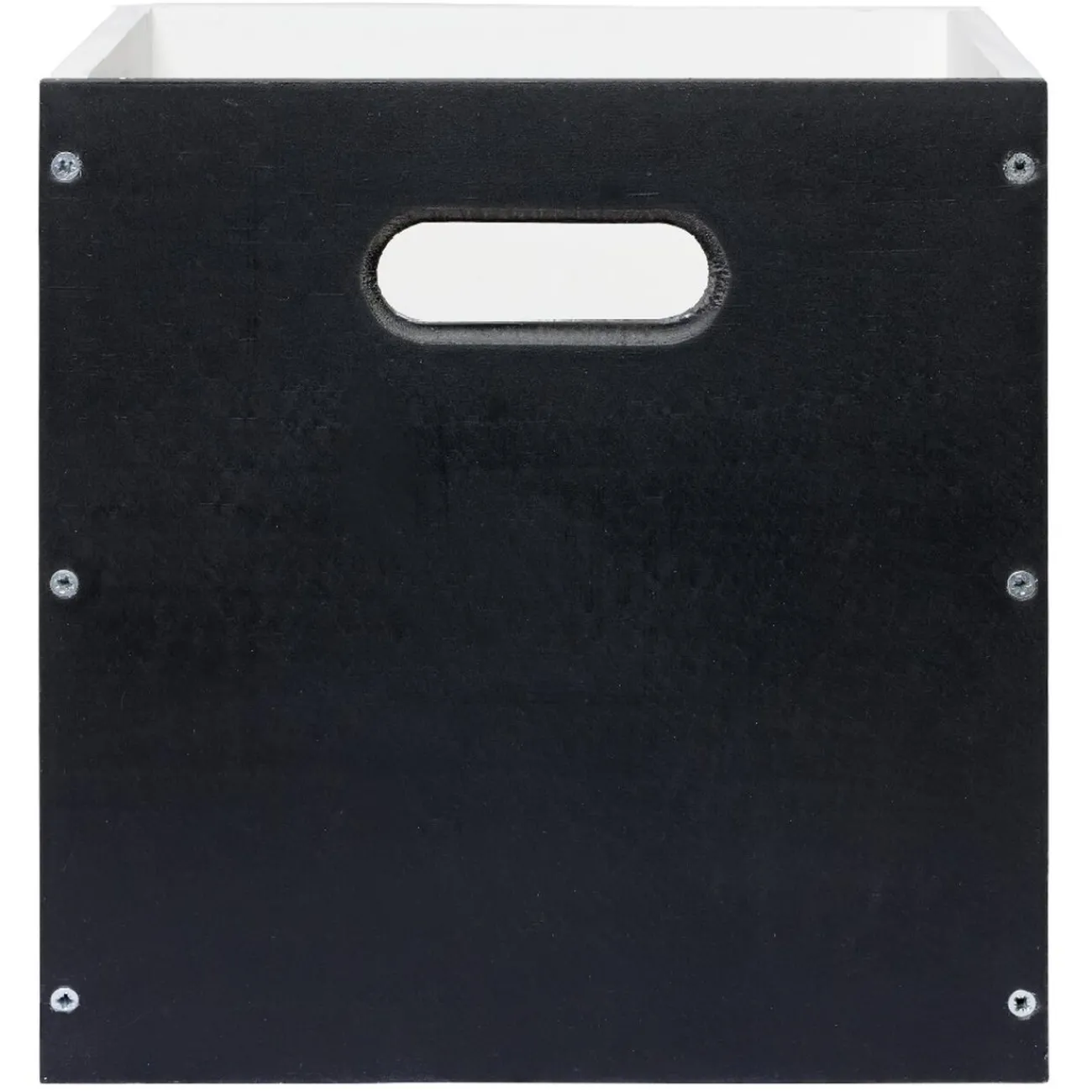 Gifi Rangement|Panière de rangement en pin finition ardoise