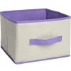 Gifi Rangement|Panière de rangement gris violet