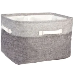 Gifi Rangement|Panière de rangement grise