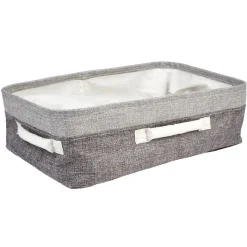 Gifi Rangement|Panière de rangement grise