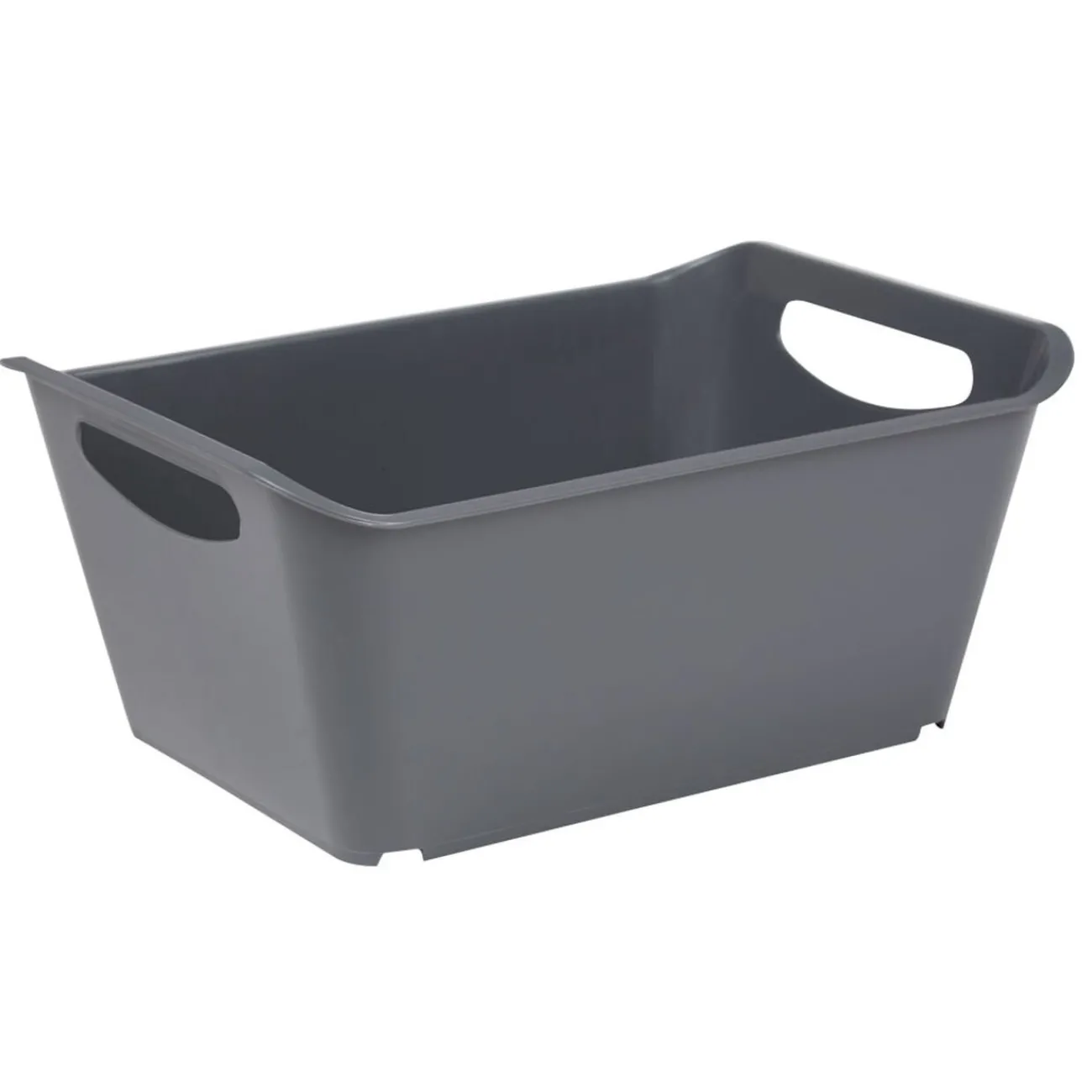 Gifi Entretien Du Linge|Panière de rangement grise 5 L