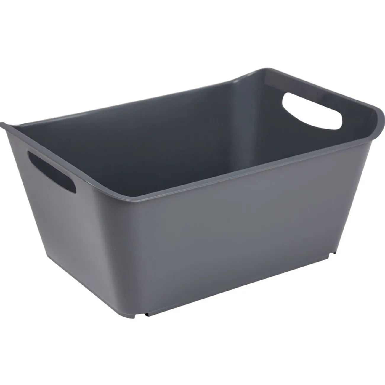 Gifi Entretien Du Linge|Panière de rangement grise 10 L