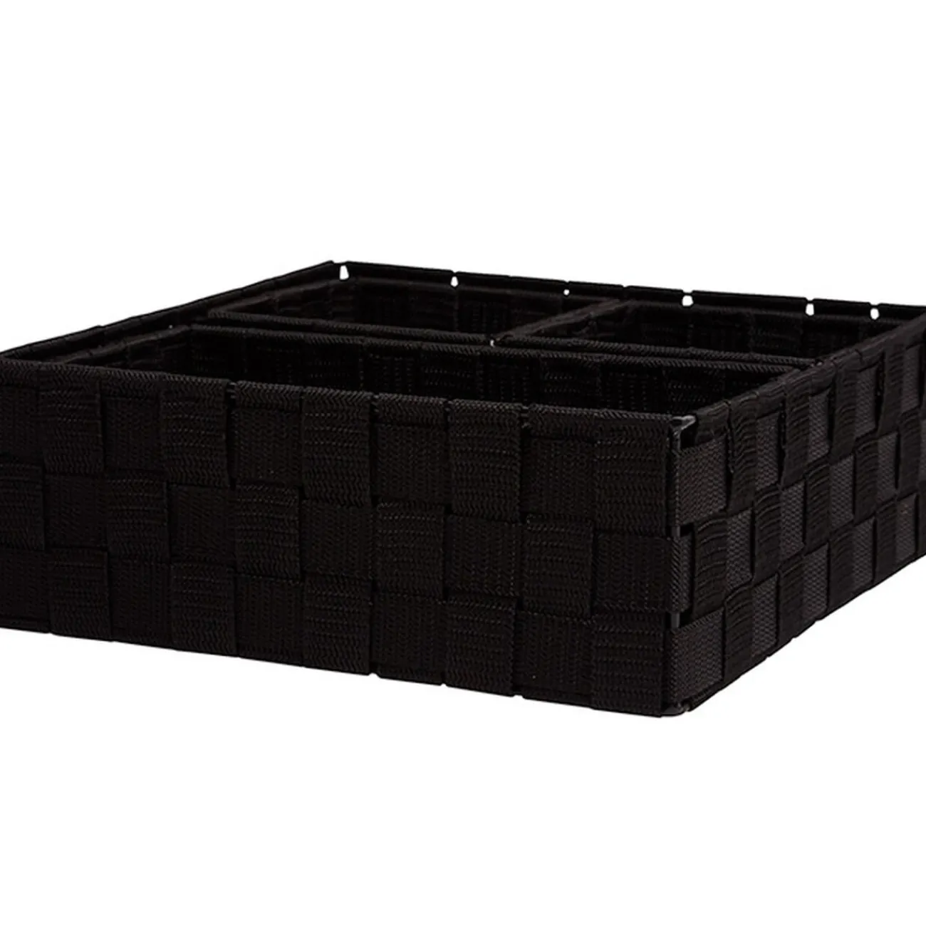 Gifi Rangement|Panière de rangement noire X4