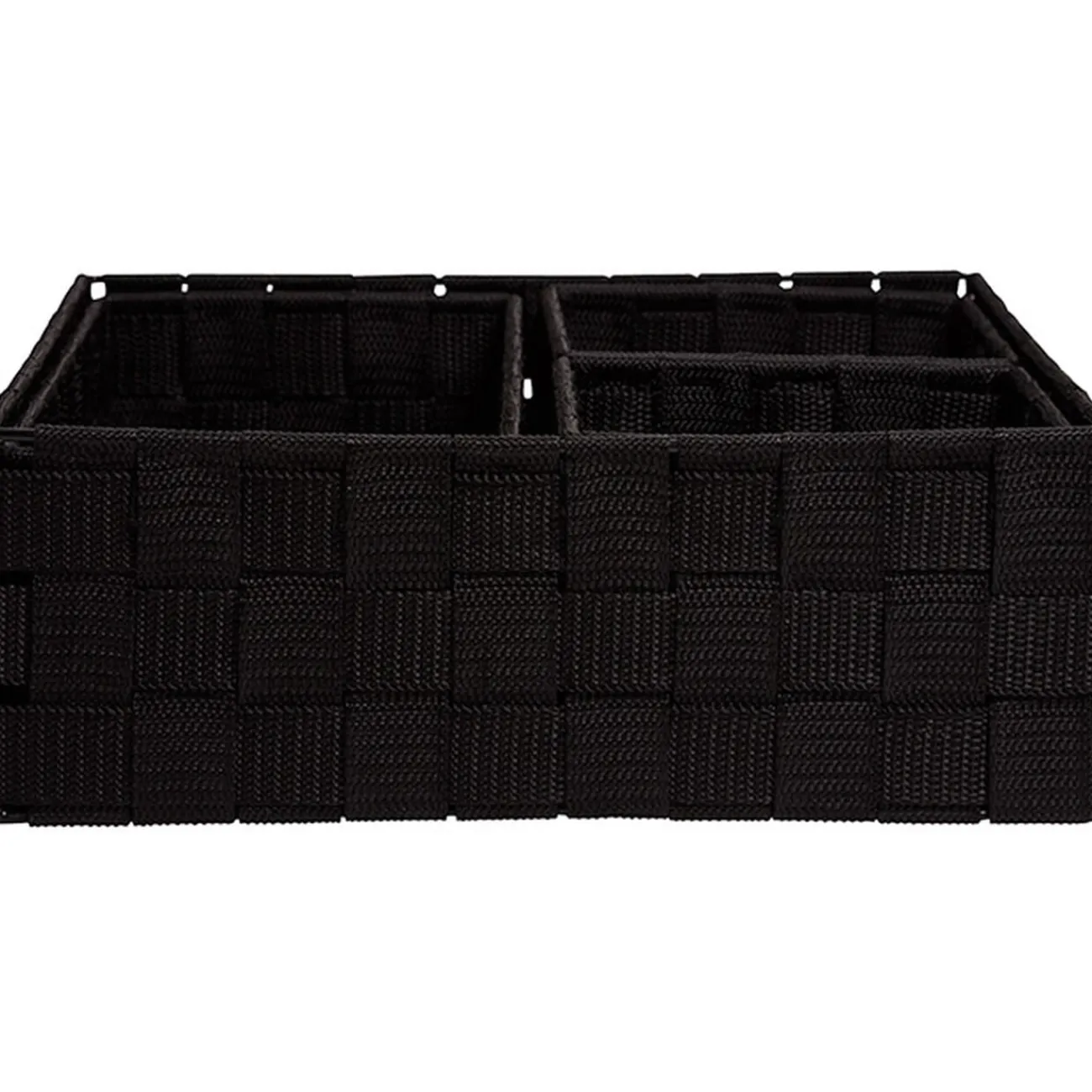 Gifi Rangement|Panière de rangement noire X4