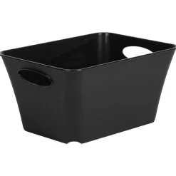 Gifi Rangement|Panière de rangement noire 1,5 L