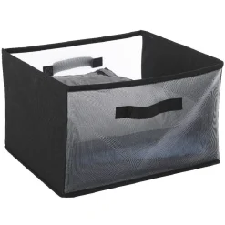 Gifi Rangement|Panière de rangement noire