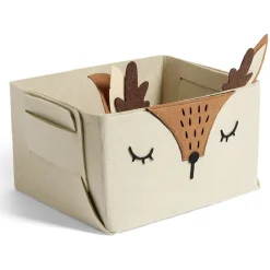 Gifi Rangement|Panière de rangement pour enfant motif animal feutrine 4 modèles