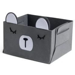 Gifi Rangement|Panière de rangement pour enfant motif animal feutrine 4 modèles