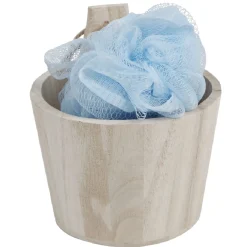 Gifi Rangement|Panière de rangement ronde à poser ou à suspendre en bois