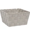 Gifi Rangement|Panière de rangement tressée grise clair taille L