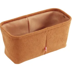 Gifi Rangement|Panière de rangement velours Marron - 15x31xH15 cm