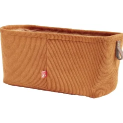 Gifi Rangement|Panière de rangement velours Marron - 15x31xH15 cm
