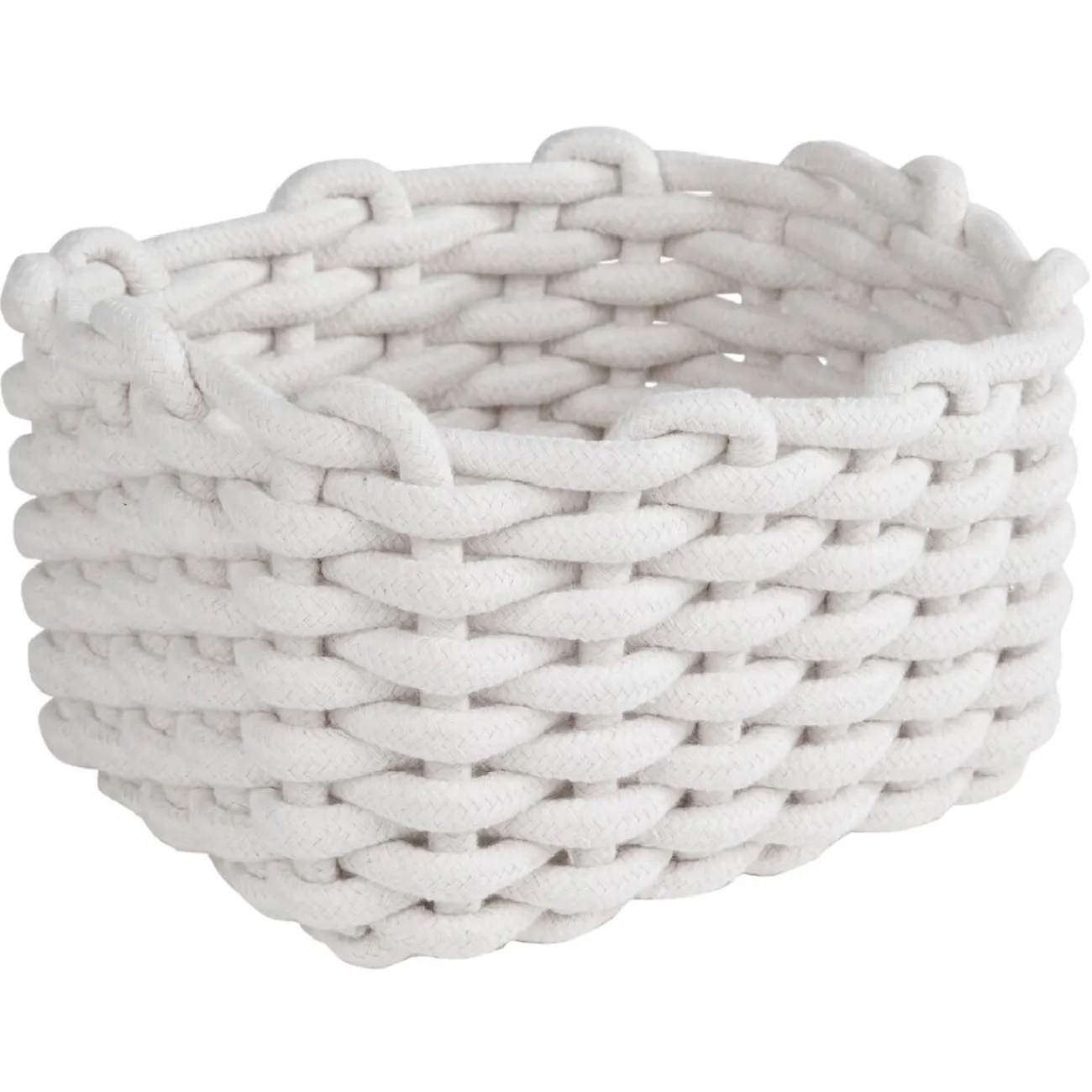 Gifi Rangement|Panière en coton effet tricot H13 cm