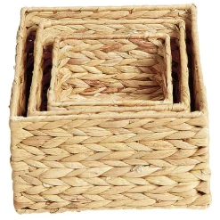 Gifi Rangement|Panière en jacinthe tressée x 3