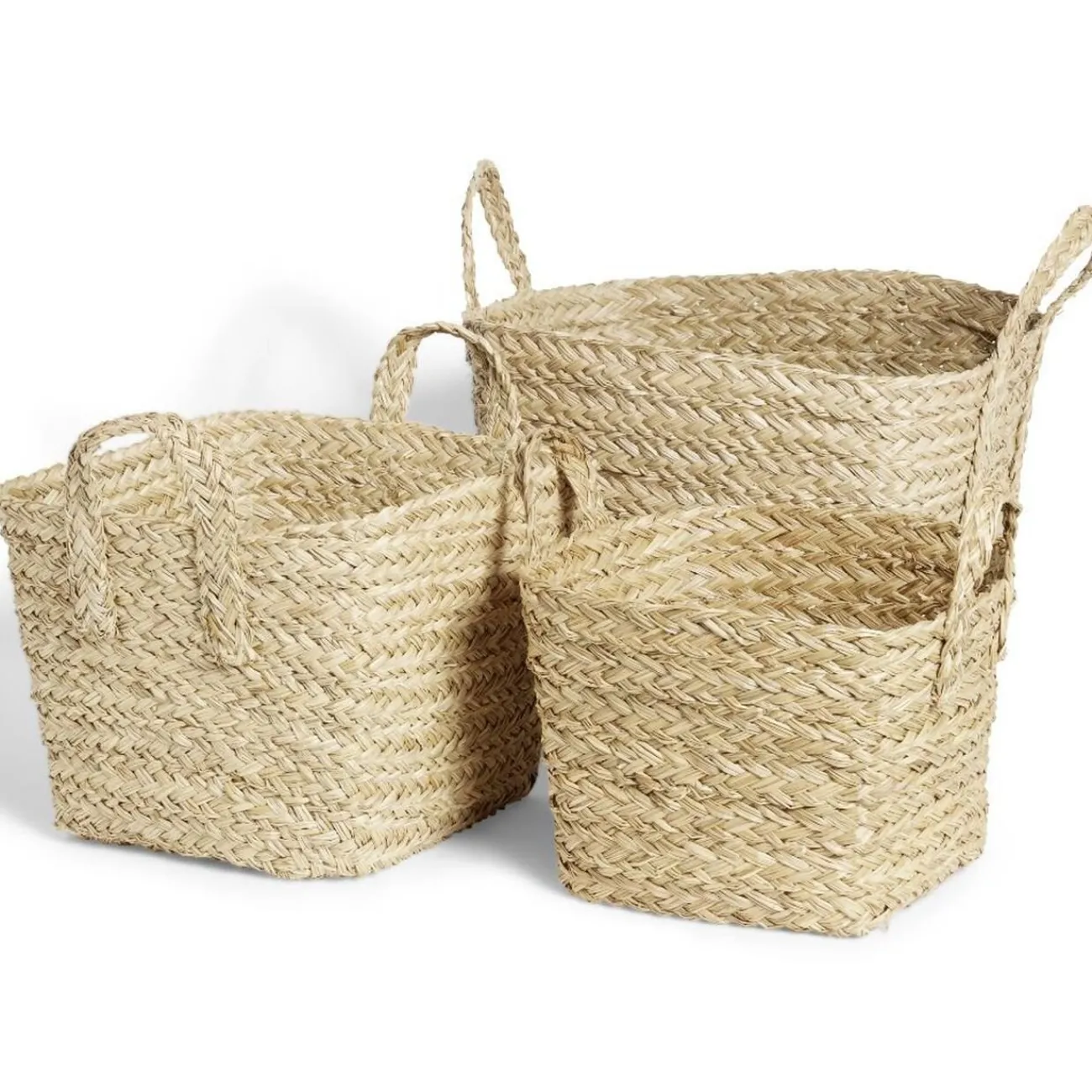 Gifi Rangement|Panière en jacinthe tressée grand modèle 46x38x36cm