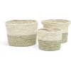 Gifi Rangement|Panière en jacinthe végétale x 3