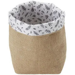 Gifi Rangement|Panière en jute 12x12xH.16 cm
