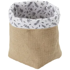 Gifi Rangement|Panière en jute 12x12xH.16 cm