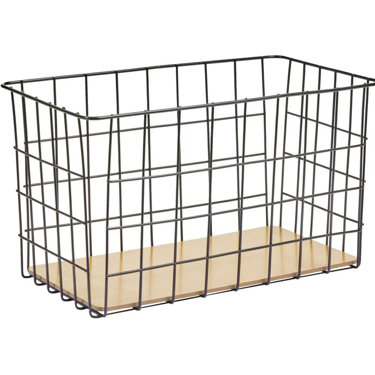 Gifi Beauté^Panière en métal et bambou