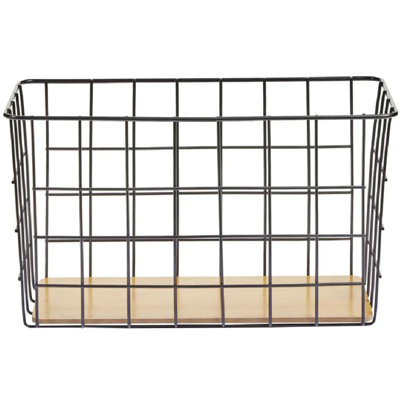 Gifi Beauté^Panière en métal et bambou