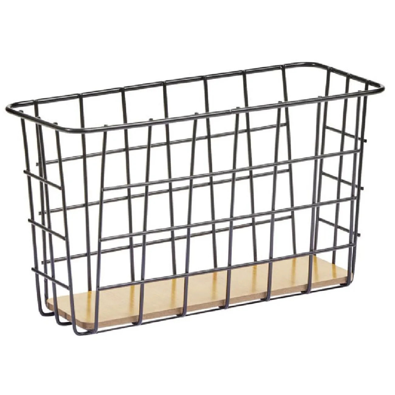 Gifi Beauté^Panière en métal et bambou