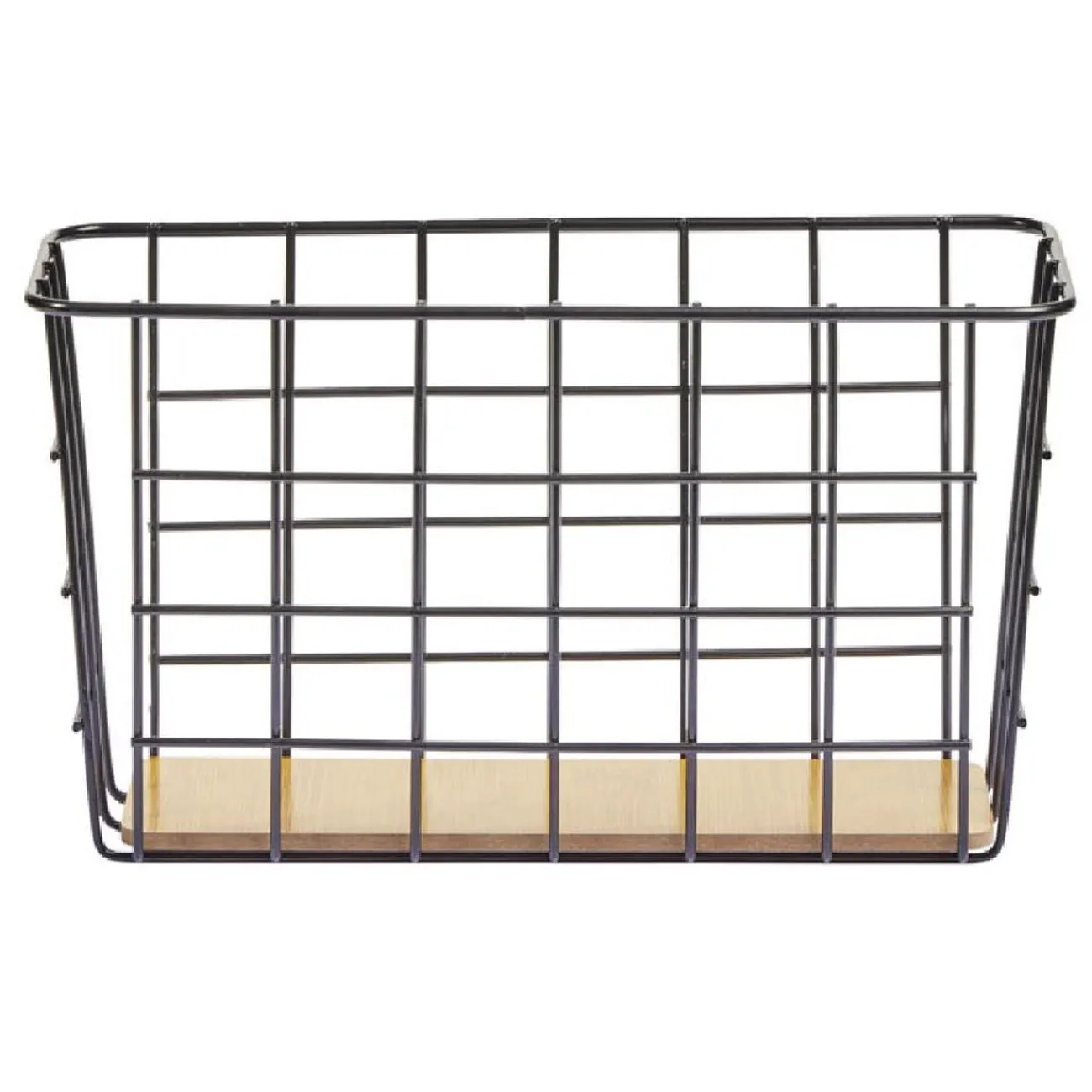 Gifi Beauté^Panière en métal et bambou