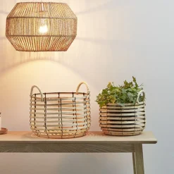 Gifi Rangement|Panière en peuplier x 2