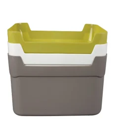 Gifi Rangement|Panière en plastique coloré