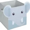 Gifi Rangement|Panière enfant éléphant 31x31x31cm