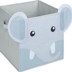 Gifi Rangement|Panière enfant éléphant 31x31x31cm