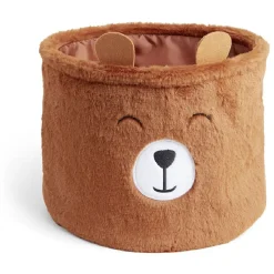 Gifi Rangement|Panière enfant ours marron foncé Ø30xH25cm