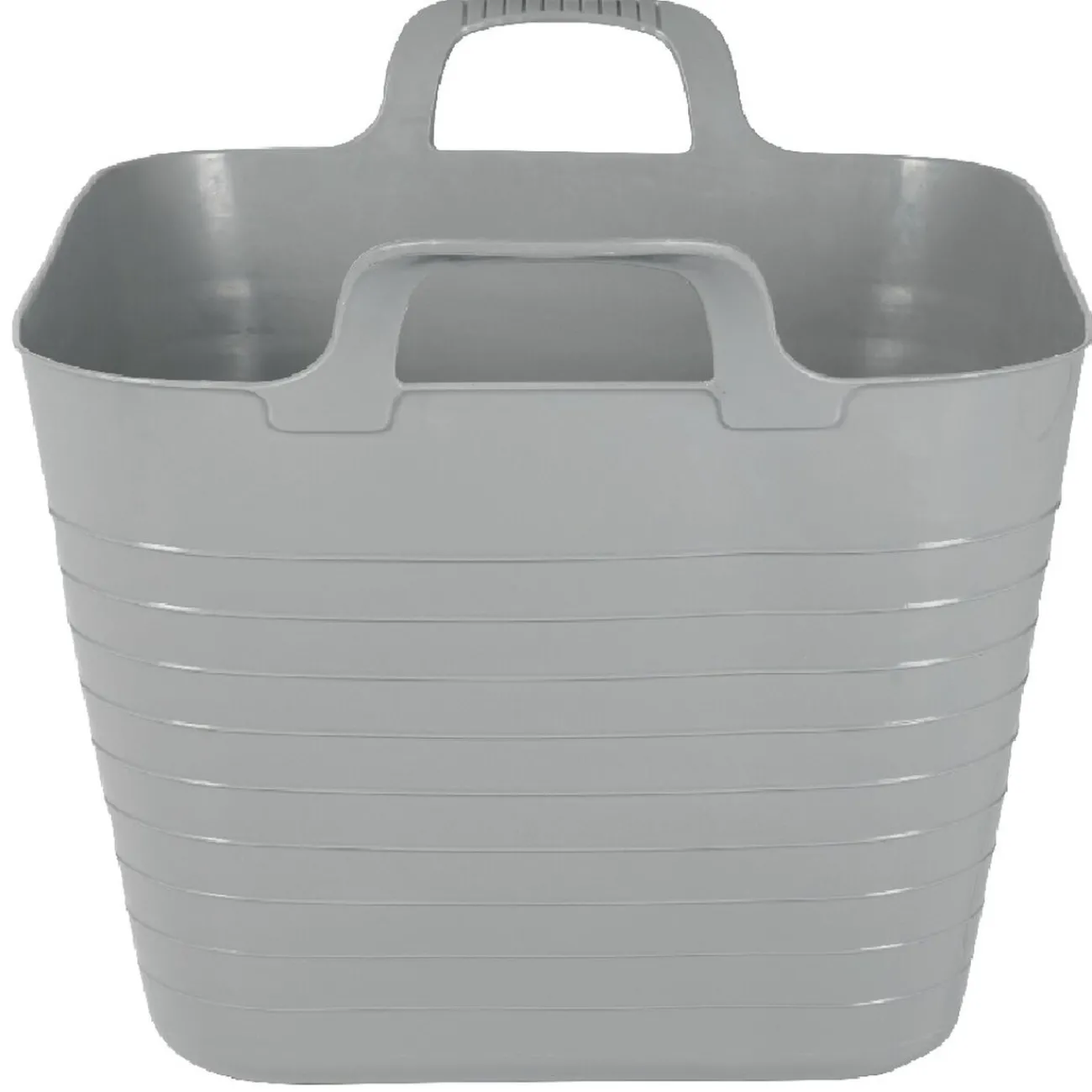 Gifi Rangement|Panière flexible 27 L grise