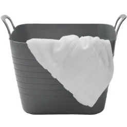 Gifi Rangement|Panière flexible 27 L grise