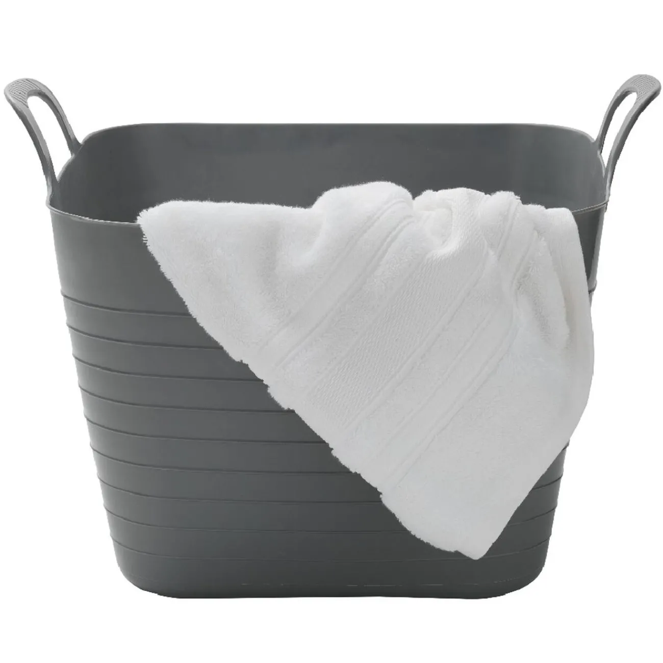 Gifi Rangement|Panière flexible 27 L grise