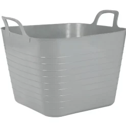 Gifi Rangement|Panière flexible 27 L grise