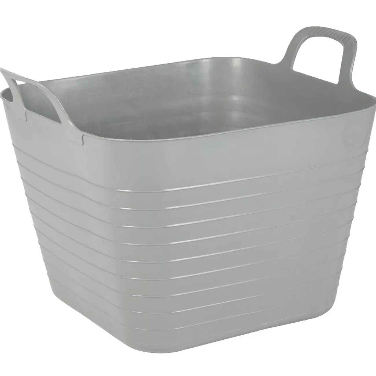 Gifi Rangement|Panière flexible 27 L grise