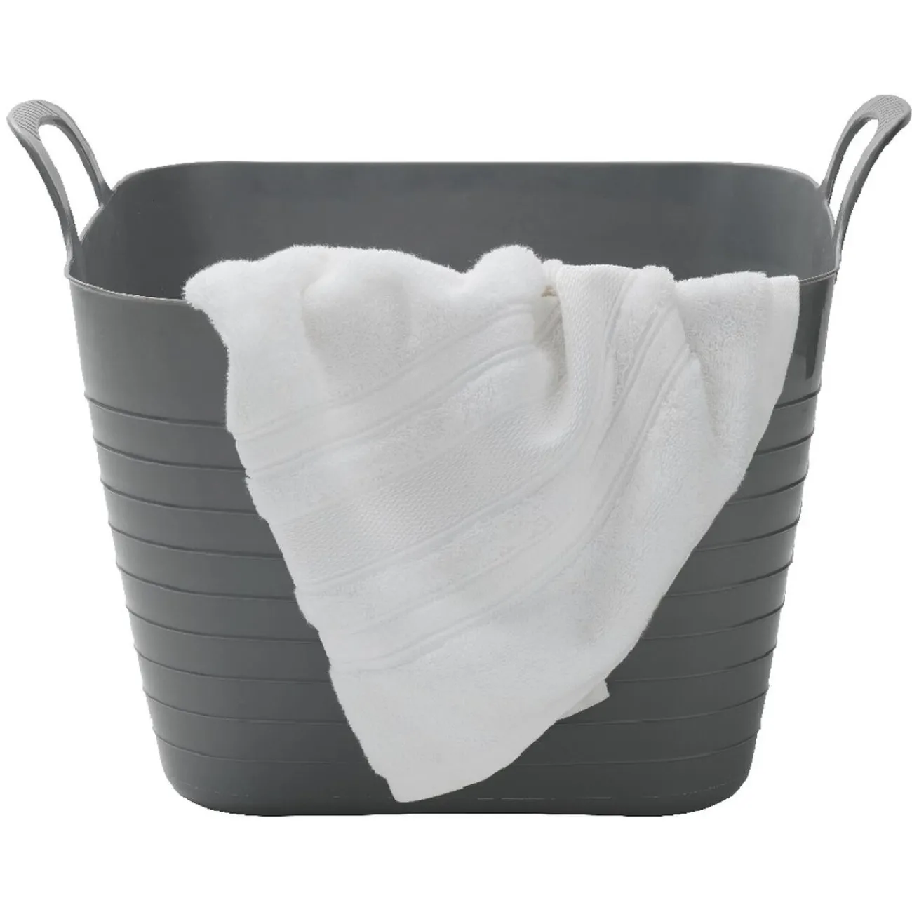 Gifi Rangement|Panière flexible 27 L grise