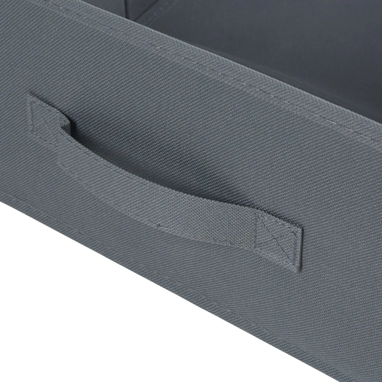 Gifi Rangement|Panière grise rectangulaire Box Cube