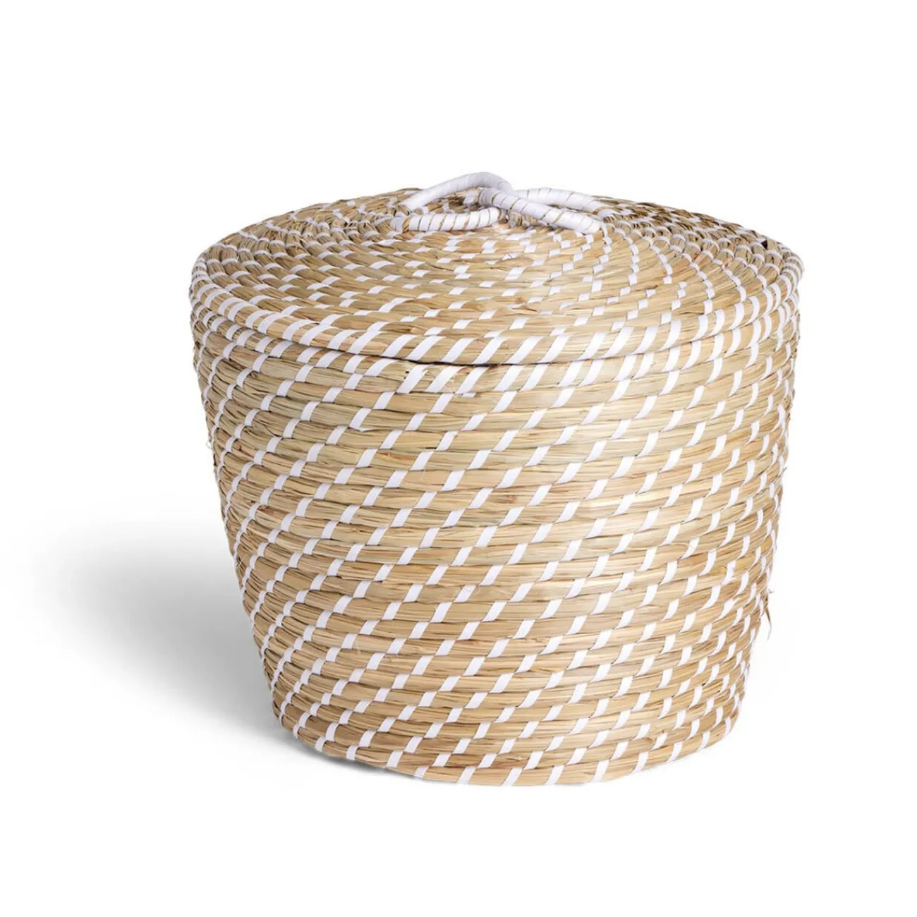 Gifi Rangement|Panière jacinthe avec couvercle grand modèle Ø33xH26cm