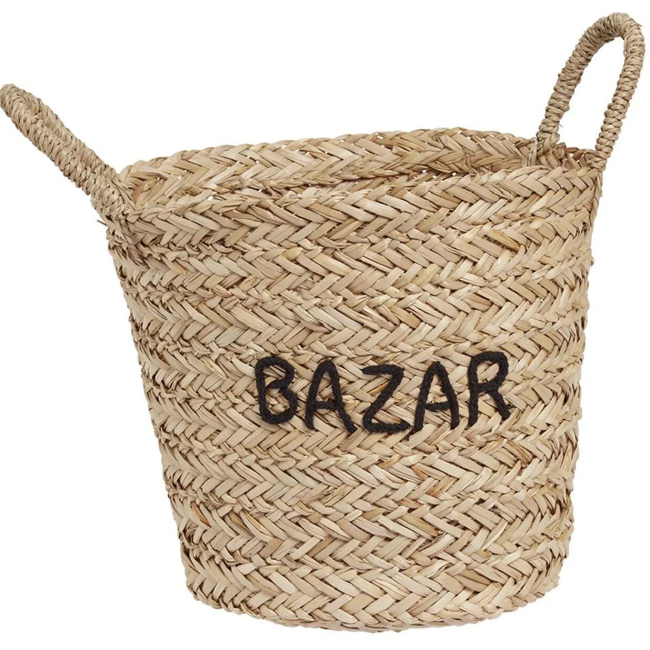 Gifi Rangement|Panière jacinthe d'eau avec mot inscrit