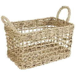 Gifi Aménagement Salle De Bain^Panière jonc de mer 30x20xH15cm Sunflow