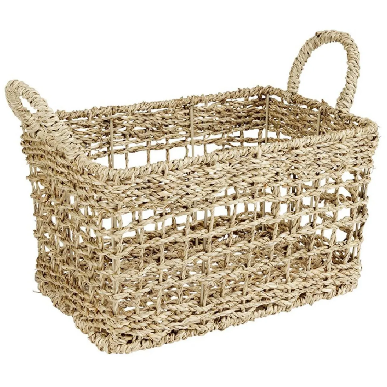 Gifi Aménagement Salle De Bain^Panière jonc de mer 30x20xH15cm Sunflow